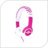 Ενσύρματα Ακουστικά Κεφαλής OTL Pokemon Pokeball για Παιδιά Ροζ