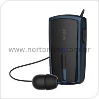 Ακουστικό Bluetooth iPro RH120 Retractable Μαύρο-Μπλε