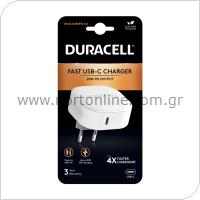 Travel Charger Duracell PD 20W with USB C Output White