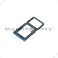 Sim & SD Card Holder Huawei P30 Lite Blue (OEM)
