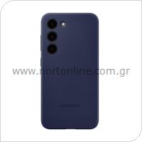 Θήκη Σιλικόνης Samsung EF-PS911TNEG S911B Galaxy S23 5G Σκούρο Μπλε