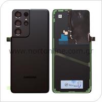 Καπάκι Μπαταρίας Samsung G998B Galaxy S21 Ultra 5G Μαύρο (Original)