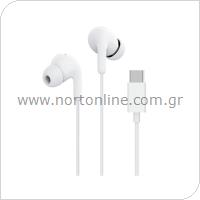 Hands Free Stereo Xiaomi In-Ear Headphones USB C BHR8931GL White