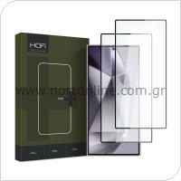 Tempered Glass Full Face Hofi Premium Pro+ Samsung Galaxy S24 Ultra 5G Black (2 pcs)
