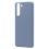 Θήκη Liquid Silicon inos Samsung G990B Galaxy S21 FE 5G L-Cover Γκρι-Μπλε