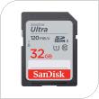 SDHC C10 UHS-I Memory Card SanDisk Ultra 120MB/s 32GB