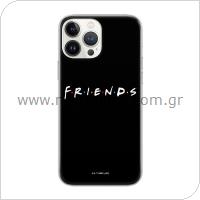 Soft TPU Case Warner Bros Friends 002 Apple iPhone 15 Pro Full Print Black