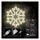 Neon LED Forever Light FLNE20 CHRISTMAS SNOWFLAKE (USB/Battery Operation & On/Off) White