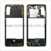 Middle Plate Samsung A415F Galaxy A41 Black (Original)