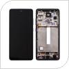 LCD with Touch Screen & Front Cover Samsung A528B Galaxy A52s 5G Awesome Black (Original)