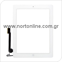 Touch Screen Apple iPad 3/ iPad 4 Full Set με Home Button Λευκό  (OEM)