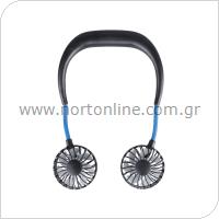 Head Fan Rechargeable Niaros Bhari Micro USB 2.5W Black