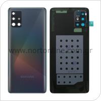 Battery Cover Samsung A515F Galaxy A51 Black (Original)