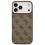 Θήκη PU Guess MagSafe Apple iPhone 17 Pro Max Hardcase Classic 4G Καφέ
