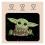 Mousepad Star Wars Baby Yoda 014 22x18cm Μαύρο (1 τεμ)