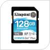 Κάρτα μνήμης SDXC C10 UHS-I U3 Kingston Canvas Go! Plus 170MB/s 128GB