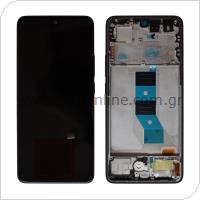 Οθόνη με Touch Screen & Μεσαίο Πλαίσιο Xiaomi Redmi Note 14 5G Μαύρο (Original)