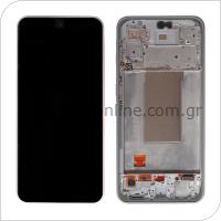 Οθόνη με Touch Screen & Μπροστινή Πρόσοψη Samsung A366 Galaxy A36 5G Λευκό (Original)
