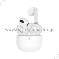 True Wireless Ακουστικά Bluetooth Foneng BL126 ENC Λευκό