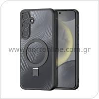 TPU & PC Back Cover Dux Ducis Aimo Magnetic MagSafe with Stand Samsung S926B Galaxy S24 Plus 5G Black