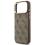 Θήκη PU Guess MagSafe Apple iPhone 17 Pro Max Hardcase Classic 4G Καφέ