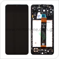 LCD with Touch Screen & Front Cover Samsung A136B Galaxy A13 5G Black (Original)