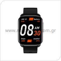 Smartwatch QCY GS S6 2.02'' Μαύρο