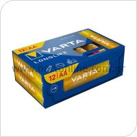 Battery Alkaline Varta Longlife AA LR06 Plastic Free (12 pcs)