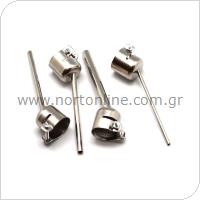 Set Bent Curved Angle Hot Air Gun Nozzle with Long Nozzle for Use Under Microscope (4 pcs)