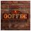 Μεταλλική Πινακίδα LED Forever Light RETRO Fresh Brewed Coffee Κόκκινο-Χρυσό