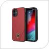 Θήκη Silicon Guess Apple iPhone 12 Mini Saffiano Κόκκινο
