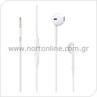 Hands Free Stereo Apple Earpods MNHF2 3.5mm με Χειριστήριο & Μικρόφωνο (Ασυσκεύαστο)