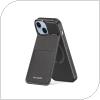 Θήκη Δερμάτινη Dux Ducis Rafi Mag 3 σε 1 MagSafe RFID Blocker Apple iPhone 15 με Stand Μαύρο