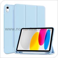 Flip Smart Case inos Apple iPad 10.9 (2022) with TPU Back Cover & SC Pen Sky Blue