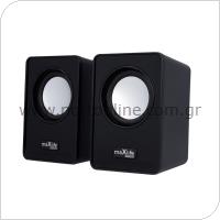 Wired Speakers Maxlife Home Office MXHS-01 2x3W Black