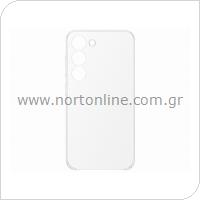 Silicone Clear Slim Cover Case Samsung EF-QS911CTEG S911B Galaxy S23 5G Clear