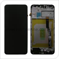 LCD with Touch Screen & Front Cover Samsung M205F Galaxy M20 Black (Original)