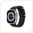 Λουράκι Σιλικόνης Dux Ducis OceanWave Bracelet Apple Watch (42/ 44/ 45mm) Μαύρο