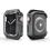 Θήκη TPU & PC Devia Sport Apple Watch 4/ 5/ 6/ SE (44mm) Shock Proof Φιμέ Μαύρο