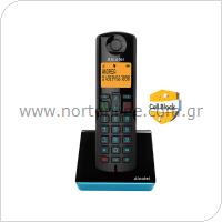 Ασύρματο Τηλέφωνο Alcatel S280 με Δυνατότητα Αποκλεισμού Κλήσεων Μαύρο-Μπλε