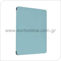 TPU Flip Case Devia Apple iPad 10.2'' (2019)/ 10.2'' (2020)/ 10.2'' (2021) Leather with Pencil Case Light Blue