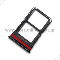 Βάση Κάρτας Sim Xiaomi Mi 10 Lite 5G Μαύρο (OEM)