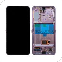 Οθόνη με Touch Screen & Μπροστινή Πρόσοψη Samsung S901B Galaxy S22 5G Μωβ (Original)