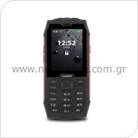 Κινητό Τηλέφωνο Hammer 4 (Dual SIM) Μαύρο-Κόκκινο