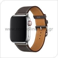 Strap Devia Elegant PU Leather Apple Watch (42/ 44/ 45/ 49mm) Taupe