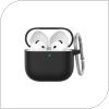 Silicon Case AhaStyle WG163 Apple AirPods 4 Premium with Hook Black