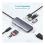 Hub Adapter USB C Choetech M19 7 in1 to HDMI Multiport Grey