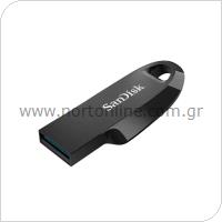 USB 3.2 Flash Disk SanDisk Ultra Curve USB A 64GB 100MB/s Μαύρο