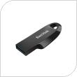 USB 3.2 Flash Disk SanDisk Ultra Curve USB A 64GB 100MB/s Μαύρο