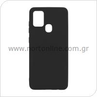 Θήκη Soft TPU inos Samsung A217F Galaxy A21s S-Cover Μαύρο